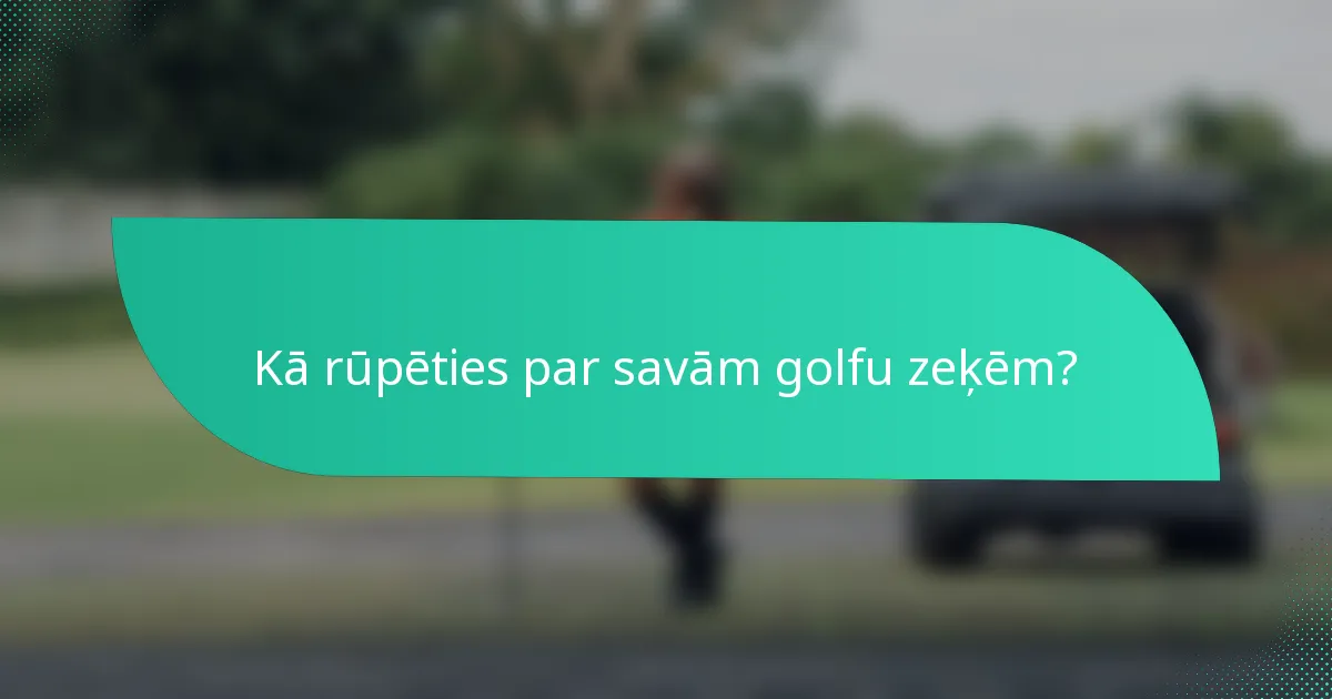Kā rūpēties par savām golfu zeķēm?